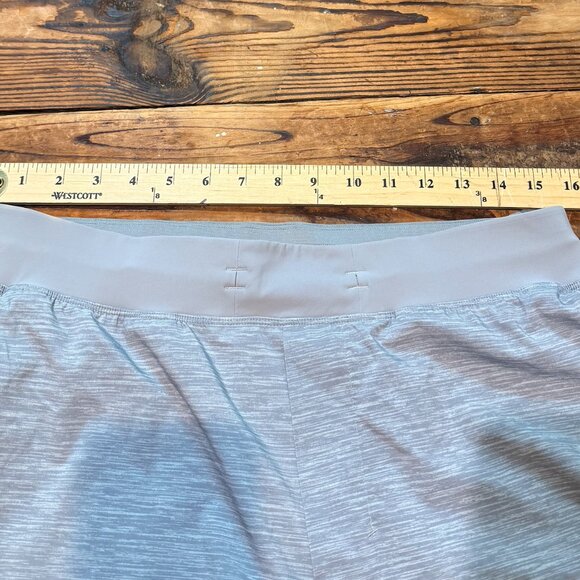 Lululemon T.H.E. Shorts Mens Size Large Gray Performance 11" Drawstring Running - Picture 5 of 10